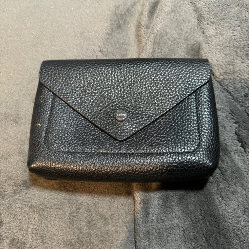 Authentic Botkier Convertible Leather Crossbody Beltbag Black read